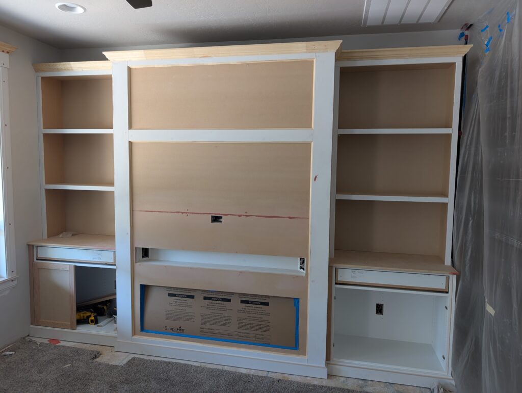 Built-In Fireplace Entertainment Center Installation in Meridian — Northwest Meridian