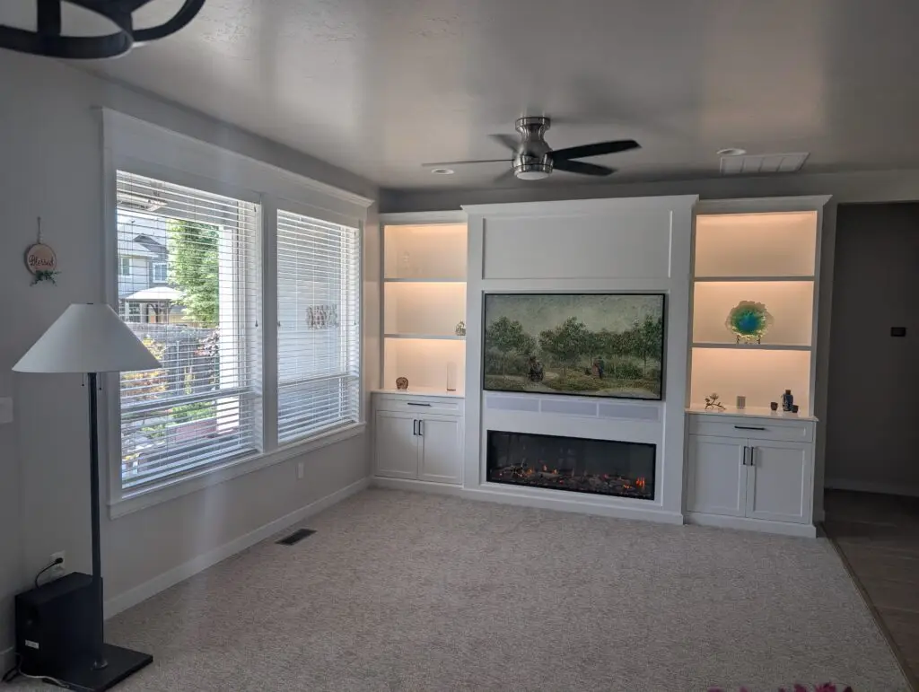 Built-In Fireplace Entertainment Center Installation in Meridian — built-in fireplace entertainment center installation